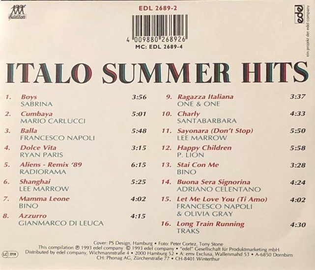 CD: Italo Summer Hits – Usato da Grüningen venduto da azulgris 1