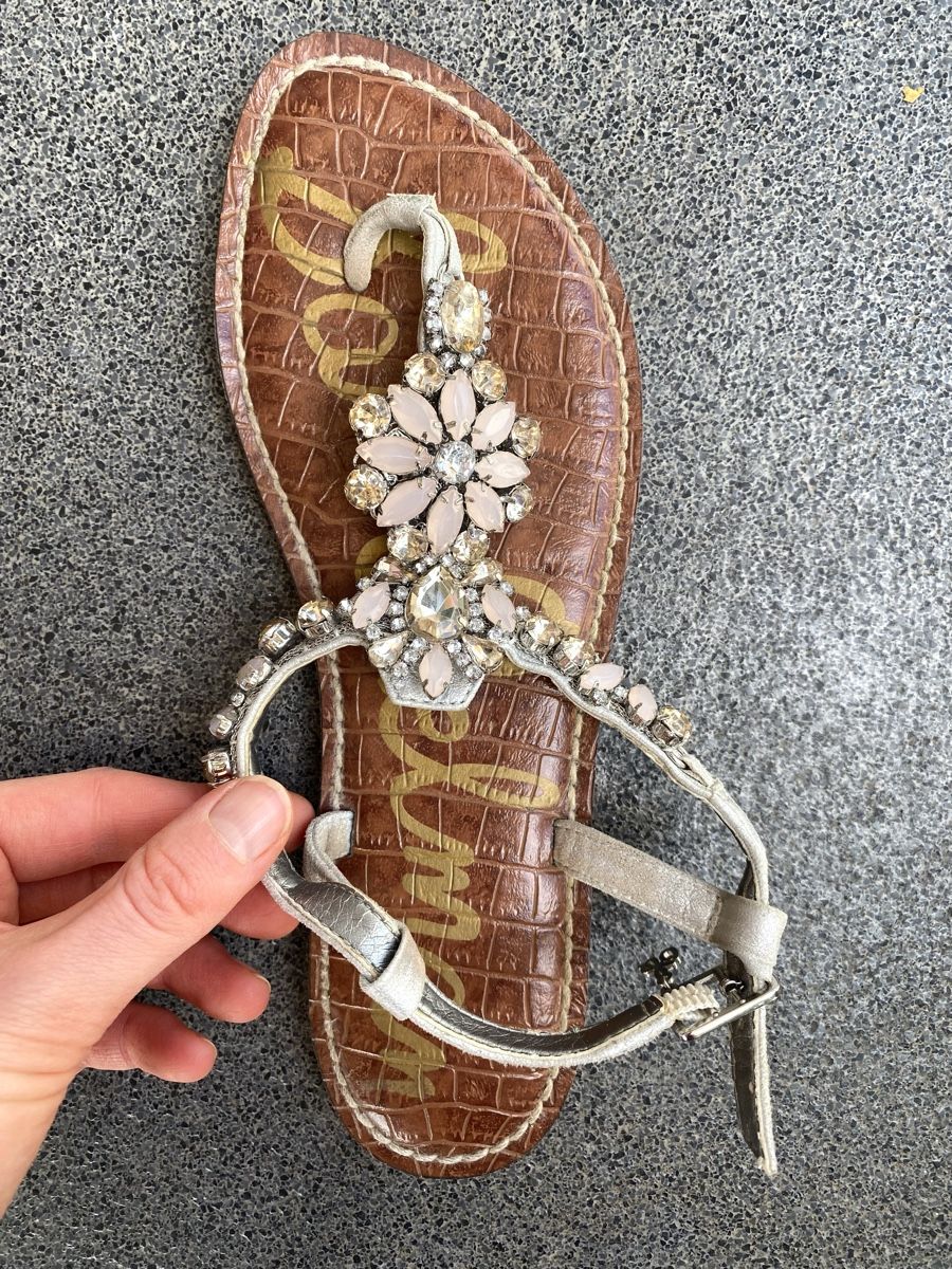 Sam Edelman Scarpe da donna: Sam Edelmann Sandalen mit Schmucksteinen, Gr. 37.5 – Usato da Zürich venduto da ann_smj8