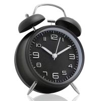 Wecker Retro Metall 16 cm schwarz