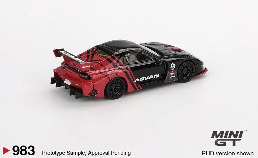 Hot Wheels Modellini d'auto: Mini GT Mazda RX-7 LB-Super Silhouette Advan - 983 – Nuovo e nell'imballaggio originale da Flawil venduto da HeisseReifen 1