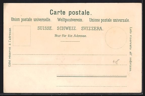 Ansichtskarten: Litho Brienz, Teilansicht mit Blick auf  – Gebraucht aus Berlin von bartko-reher 1