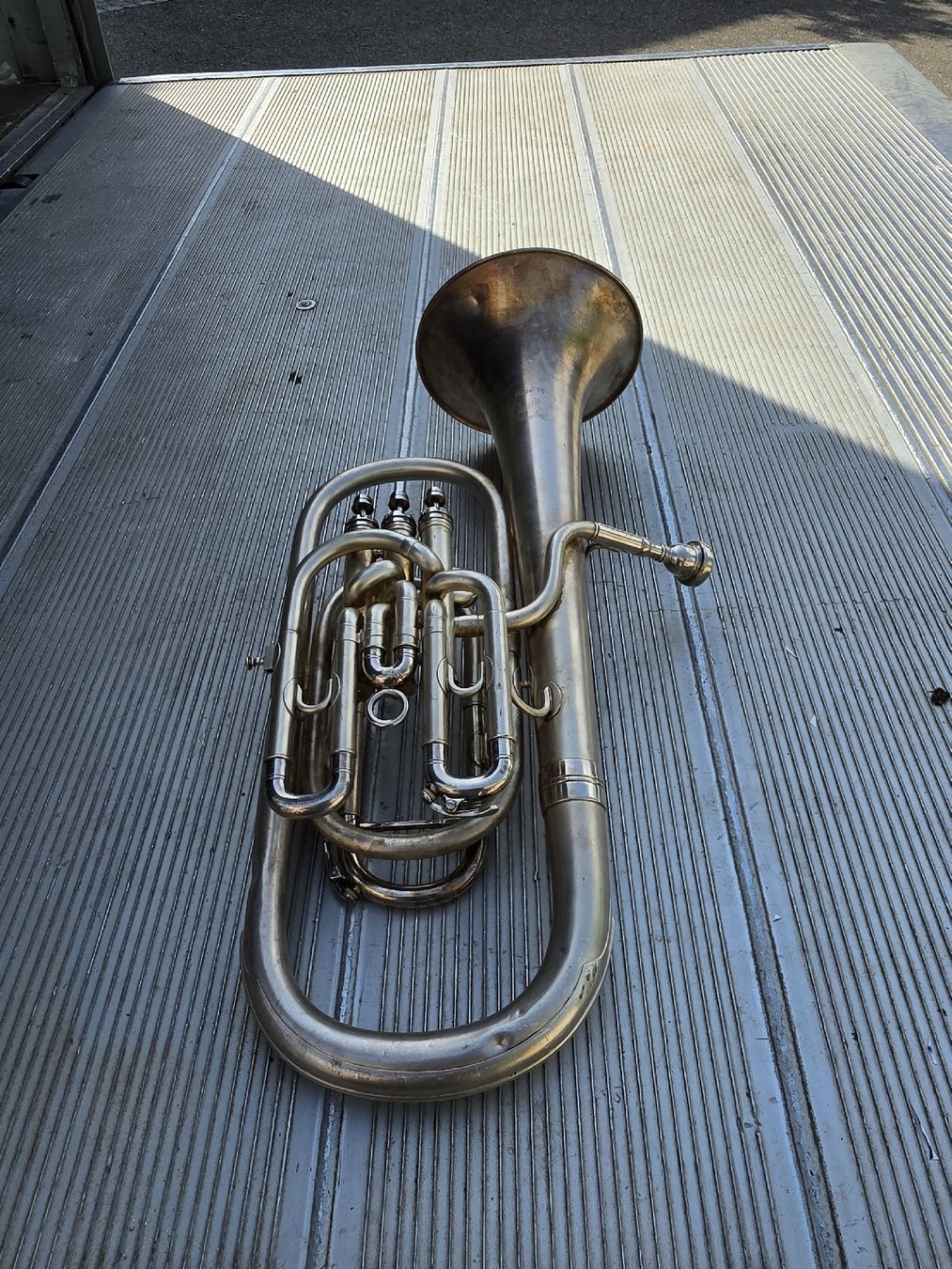 Besson Strumenti musicali: Besson Euphonium England, silber,   – Usato da Mettlen venduto da elios0888 3