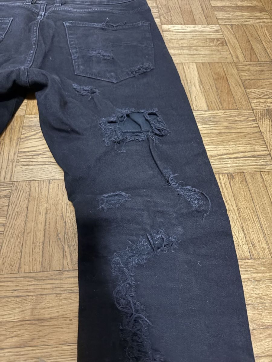 Jeans: Slim Costum disdressed black jeans – Usato da Minusio venduto da Lollezo 5
