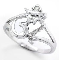 0.10ct Diamant Ring 14K Weissgold