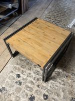 Couchtisch Holz Metall Industrial Stil gebraucht
