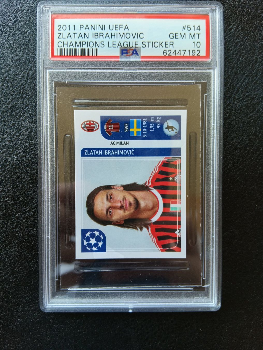 Panini Carte collezionabili: 2008 Panini Zlatan Ibrahimovic PSA 10 #406 – Usato da Steinen venduto da antikesundseltenes
