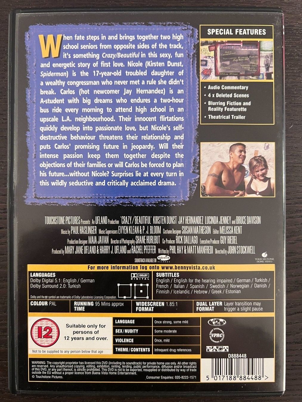 Alle DVDs: Crazy Beautiful (Englisch, Deutsch) – Gebraucht aus Zürich von FilmFreunde 1