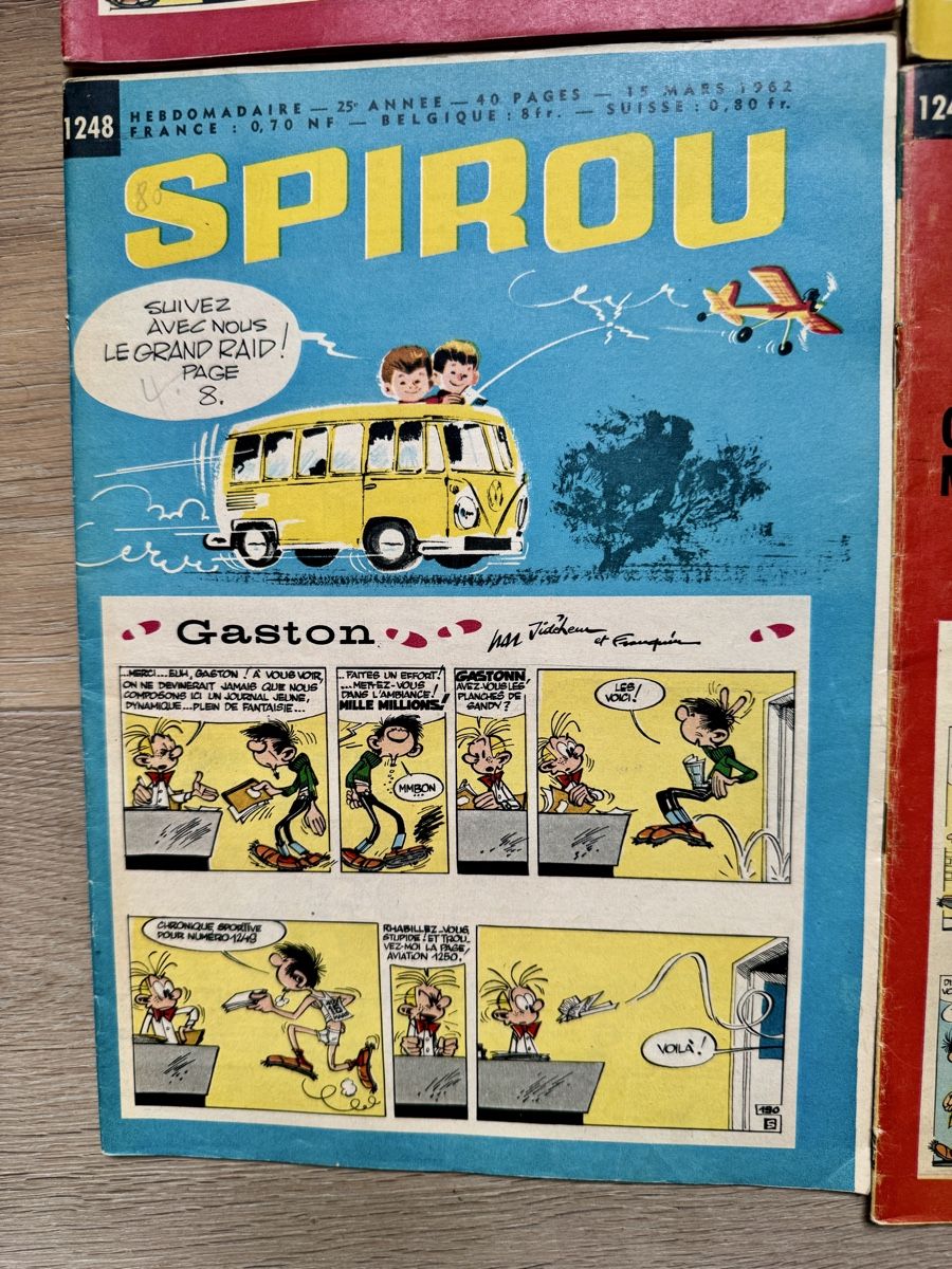Comics: 5 x alte SPIROU Comic Comics Heft Hefte von 1962 – Gebraucht aus Rothrist von Luckywinner 3