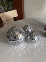 3 Spiegelkugeln Dekoration neuwertig