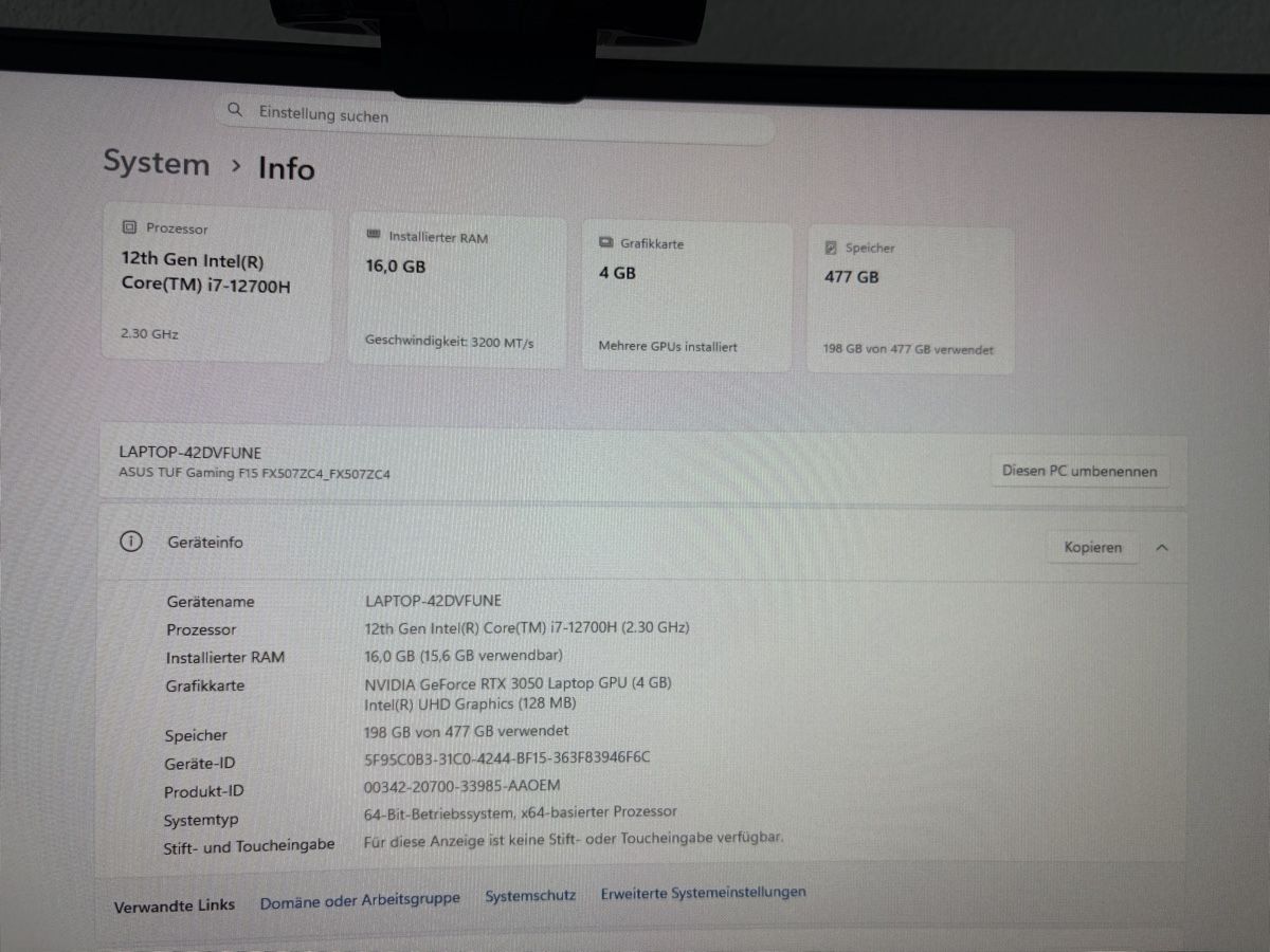 Asus Notebook: Asus Gaming Laptop – Usato da Ottikon b.Kemptth. venduto da Renbalm 4