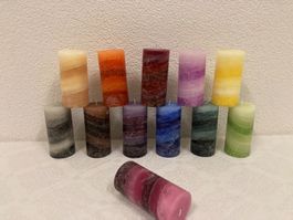 Kerzen - Sortiments - Box, 12 Stück a je 6,8x14 cm
