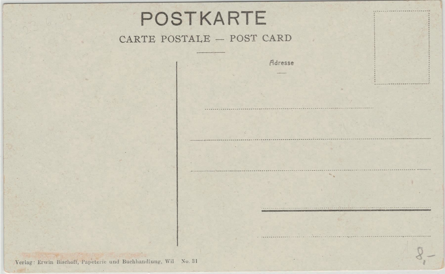 Cartoline postali: SG 148 WIL – Usato da Fribourg venduto da philafri 1