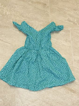 Okäidi Sommerkleid, türkis/weiss, Grösse 116, Top Zustand