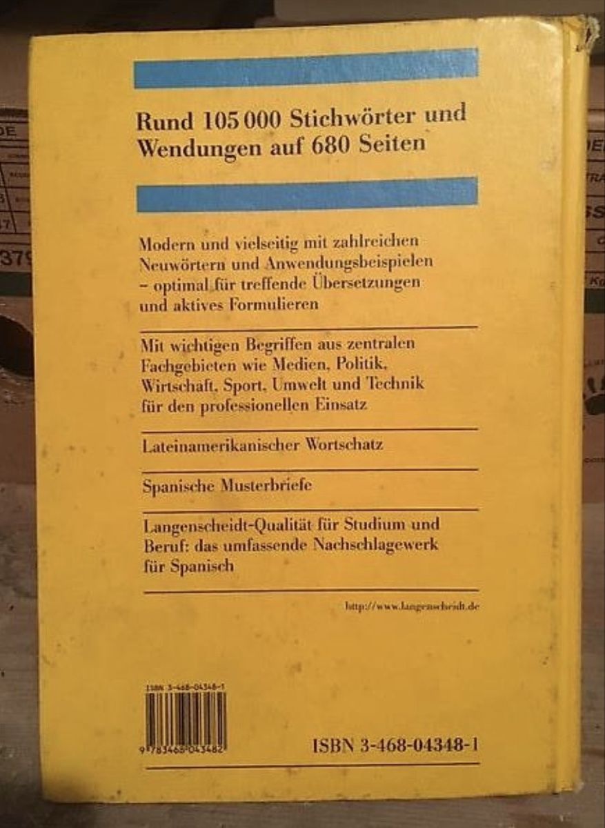 Livres: Langenscheidt Handwörterbuch Deutsch-Spanisch – D'occasion à Bern par Triici 1