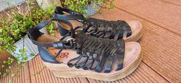 A.S.98 tolle schwarze Sandalen (wie neu!) Gr.39