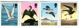 Briefmarken "Vögel". Jersey.