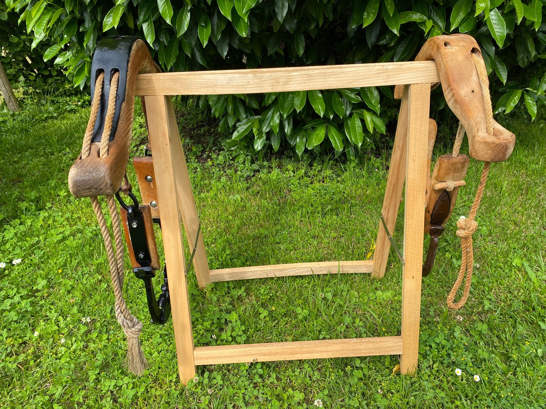 Campanacci mucche: 2 schöne antike Ochsenjoch – Usato da Feldbach venduto da Olive1 3