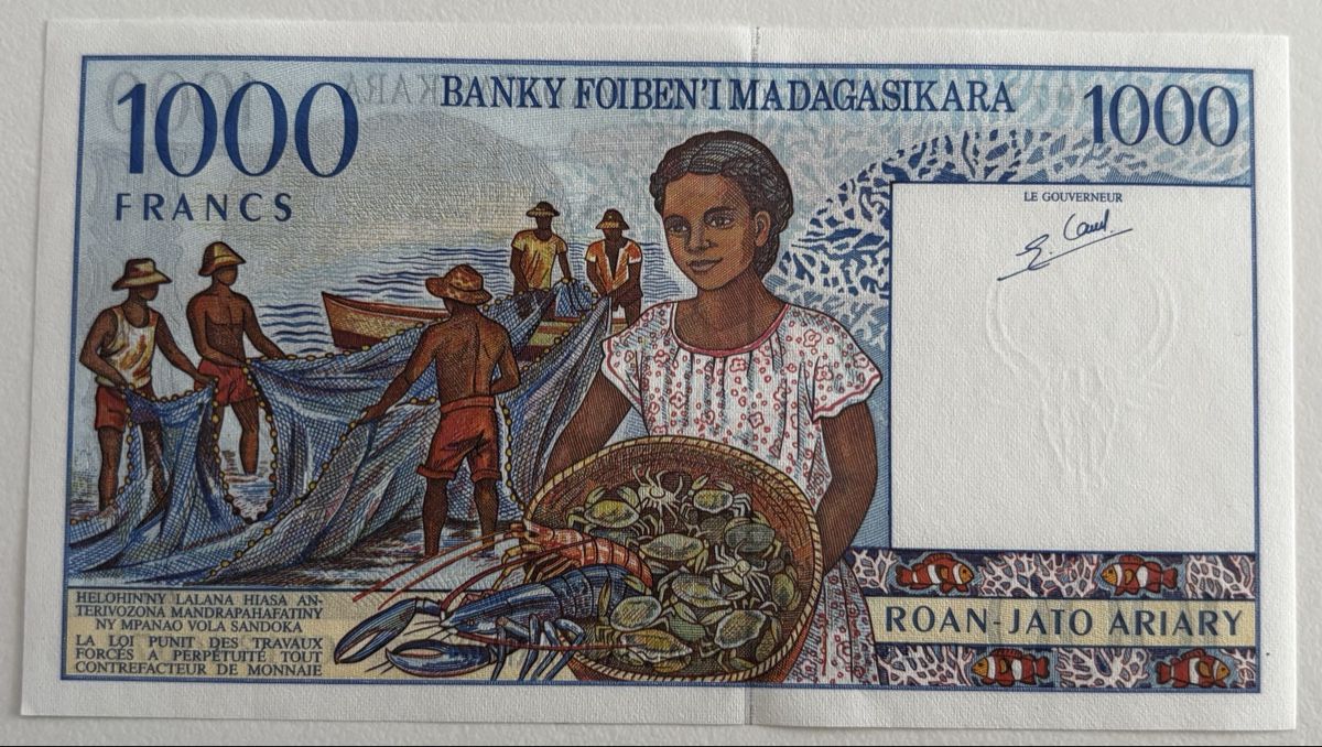 Banconote: Madagaskar 1000 Ariary Neuwertig – Nuovo (secondo la descrizione) da Algetshausen venduto da Carrhard 1