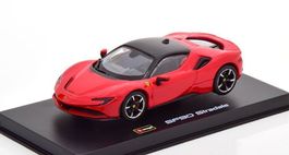 Ferrari SF90 Stradale seit 2020 rot / schwarz      1:43