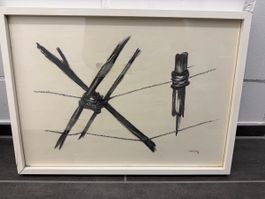 Original Francis Bonjour, 1979, handsigniert, gerahmt