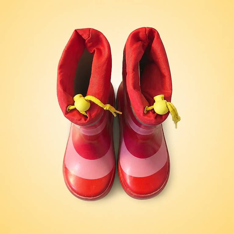 Scarpe per ragazzi: Kinder Gummistiefel rot rosa gestreift – Usato da Wallenwil venduto da SagShi 2