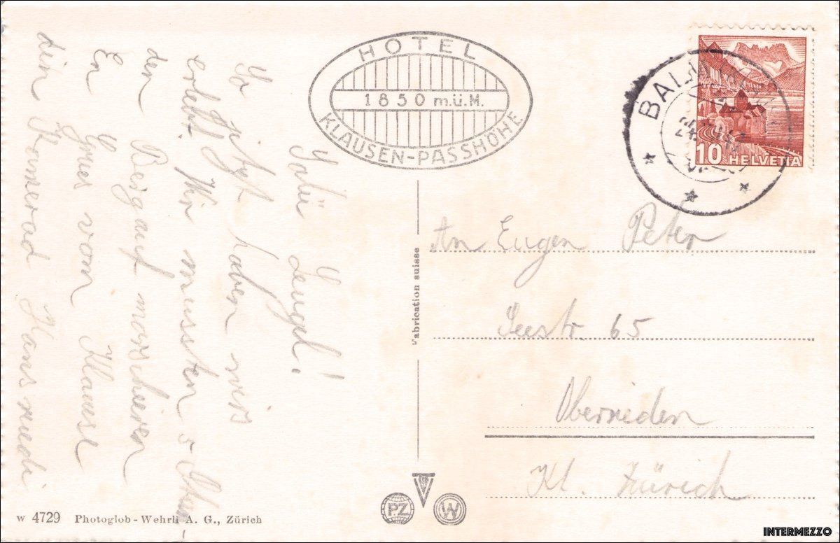 Ansichtskarten: Klausenpass // Postauto Oldtimer 1949 – Gebraucht aus Basel von intermezzo12 1