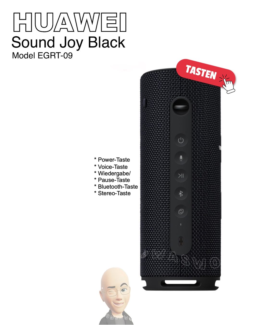 Huawei Casse acustiche: HUAWEI Sound Joy Black Model EGRT-09 – Nuovo e nell'imballaggio originale da Istighofen venduto da Waswo 2