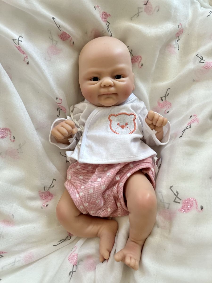 Poupées: Silikon Reborn Puppe Mädchen ca. 33 cm – Neuf (Voir description) à Zürich par Kat_5557 2