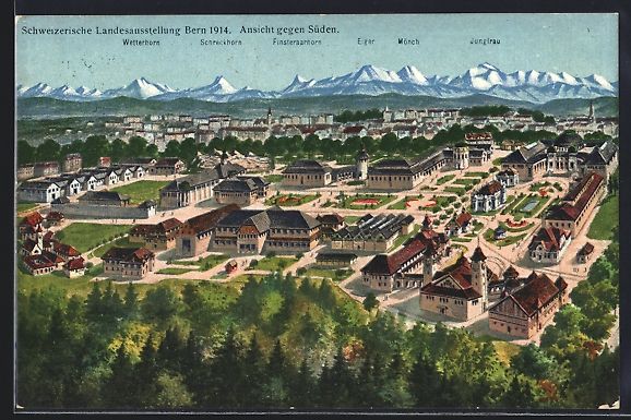 Cartoline postali: Bern, Schweizerische Landesaustellung 19 – Usato da Berlin venduto da bartko-reher