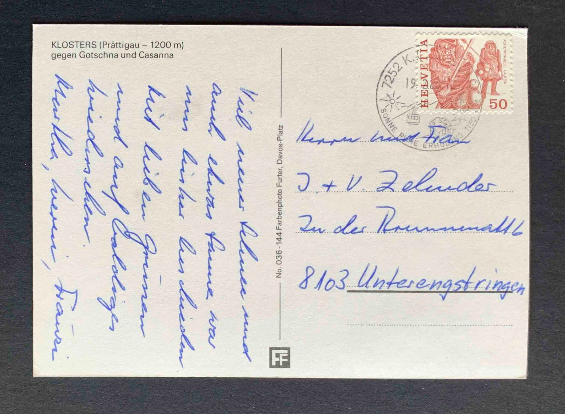Cartoline postali: AK KLOSTERS Prättigau – Usato da Goldau venduto da artelier1 1
