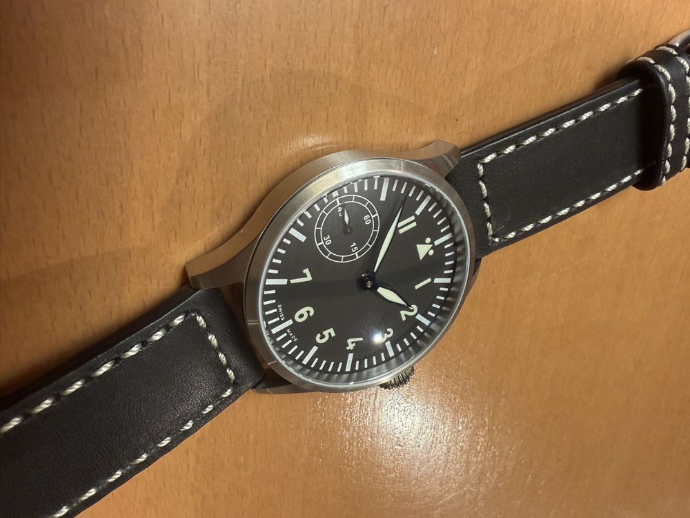 MOVEMENT ETA UNITAS 6497-1, HIGHWAY SKELETON BEAUTY, BLACK, SWISS