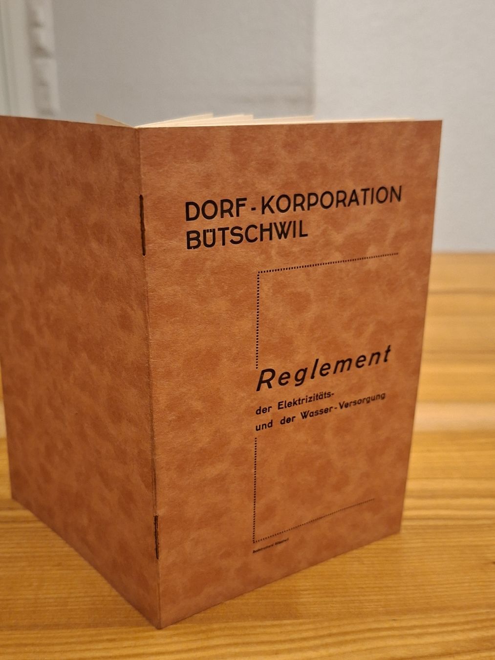 Documenti: Reglement Dorf - Korporation Bütschwil 1928 – Usato da Ganterschwil venduto da HeidiuPeter 8