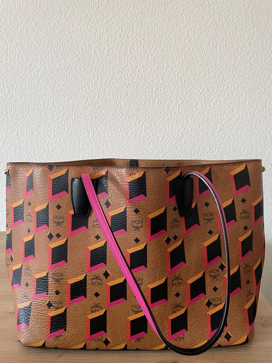 Mcm Borse da donna: MCM Shopper Bag brown/pink coated canvas – Usato da Zürich venduto da dol_2xkc