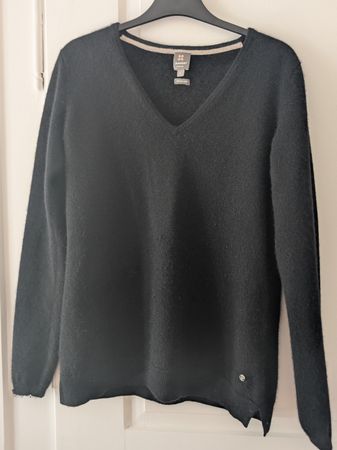 Manor Bio Cashmere Sweater Black Size L Like New
