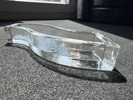 Plat en verre Hergiswil Robert Niederer design ondulé
