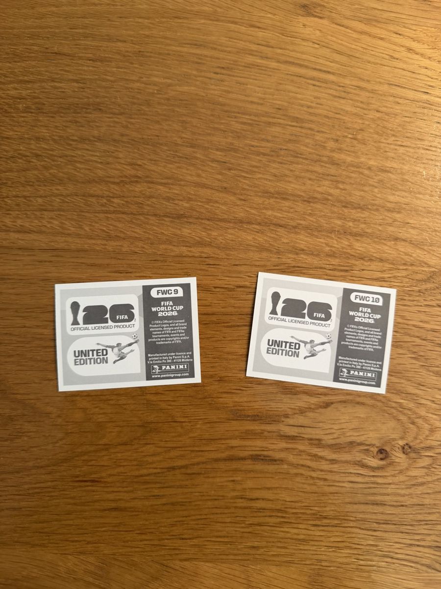 Panini Carte collezionabili: Panini 26 - FWC 9 + 10 – Nuovo (secondo la descrizione) da Frauenfeld venduto da Leandro2130 1