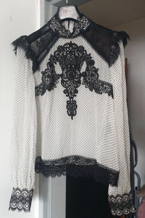 The Kooples neue romantische Seidenbluse Gr. 2