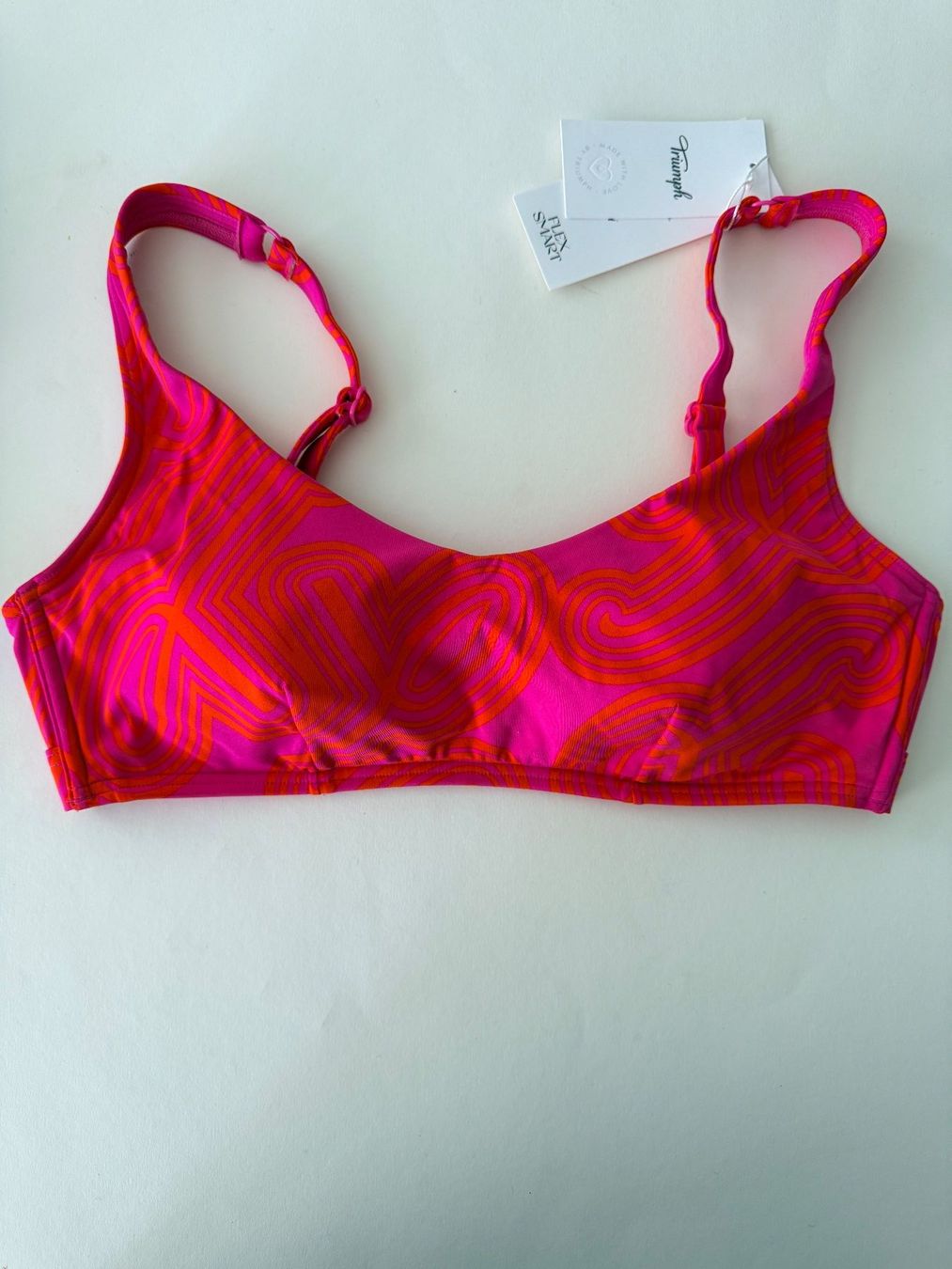 Triumph Costumi da bagno & Bikini: TRIUMPH, Bikini-Top FLEX SMART SUMMER, Grösse 3, Farbe Pink – Nuovo e nell'imballaggio originale da Rudolfstetten venduto da gst_g7xl