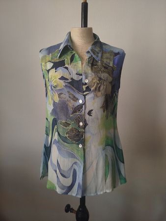 Leichte, ärmellose Sommerbluse - Vintage