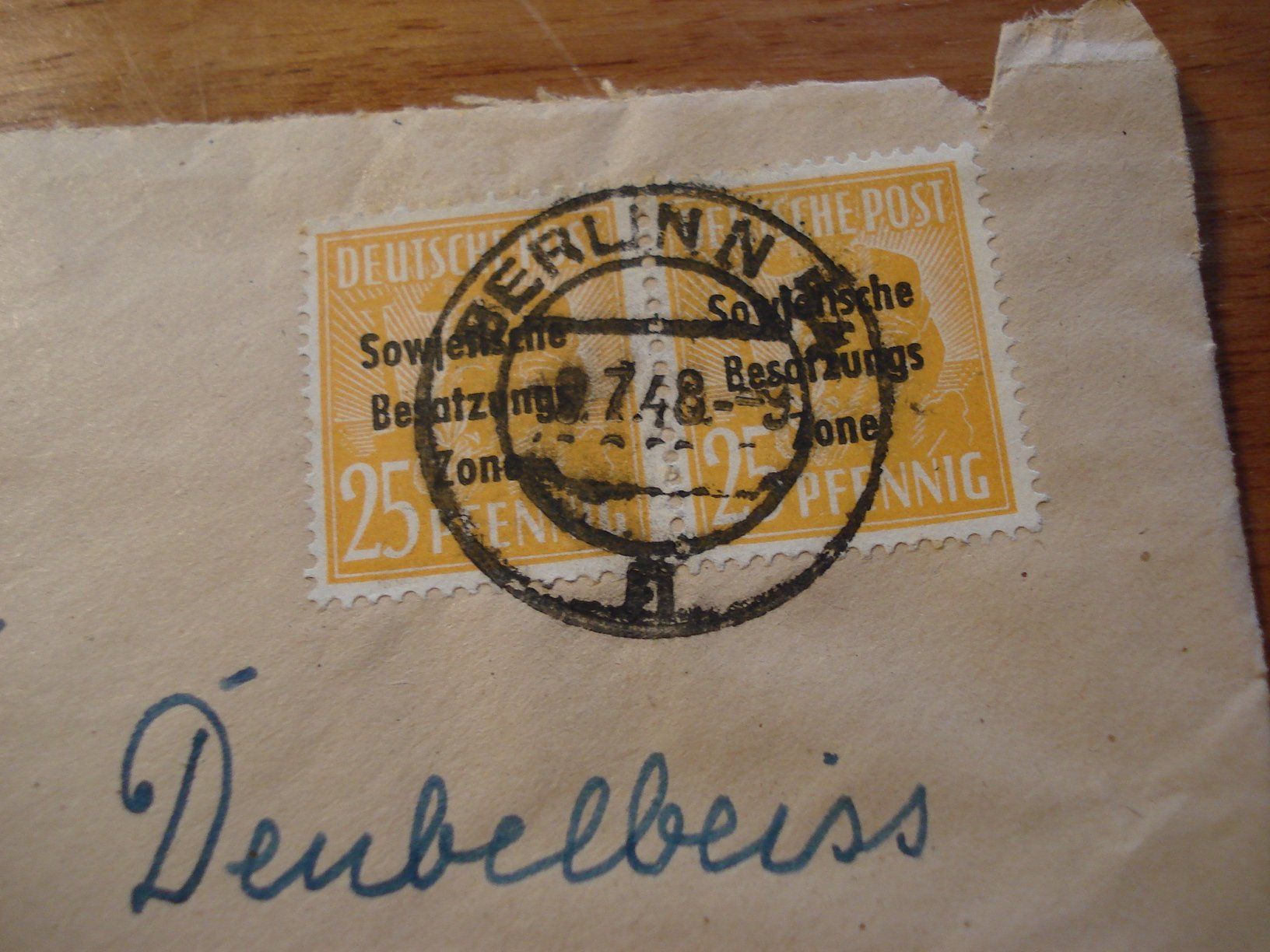Tutti i francobolli: Brief Deutsche Post 1948, sowjetische Zone, o Berlin – Usato da Niederwil AG venduto da morostahu 1