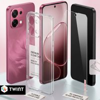 Silikonhülle Transparent mit glas Für OPPO Reno 7 Pro