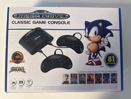 Sega Mega Drive Classic Game Console 81 Spiele neu