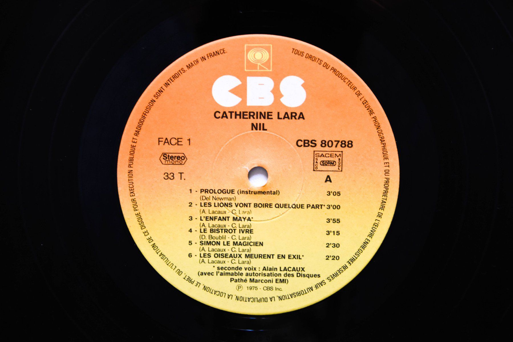 Dischi in vinile: Catherine Lara - Nil – Usato da Belmont-sur-Yverdon venduto da ag97 2