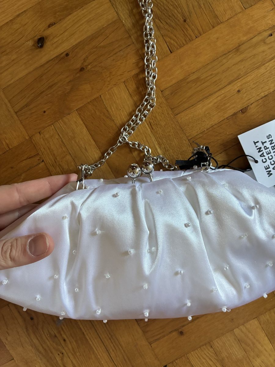 Borse da donna: Clutch Tasche Weiss Perlen – Nuovo e nell'imballaggio originale da Ermatingen venduto da carmen_steiner 3