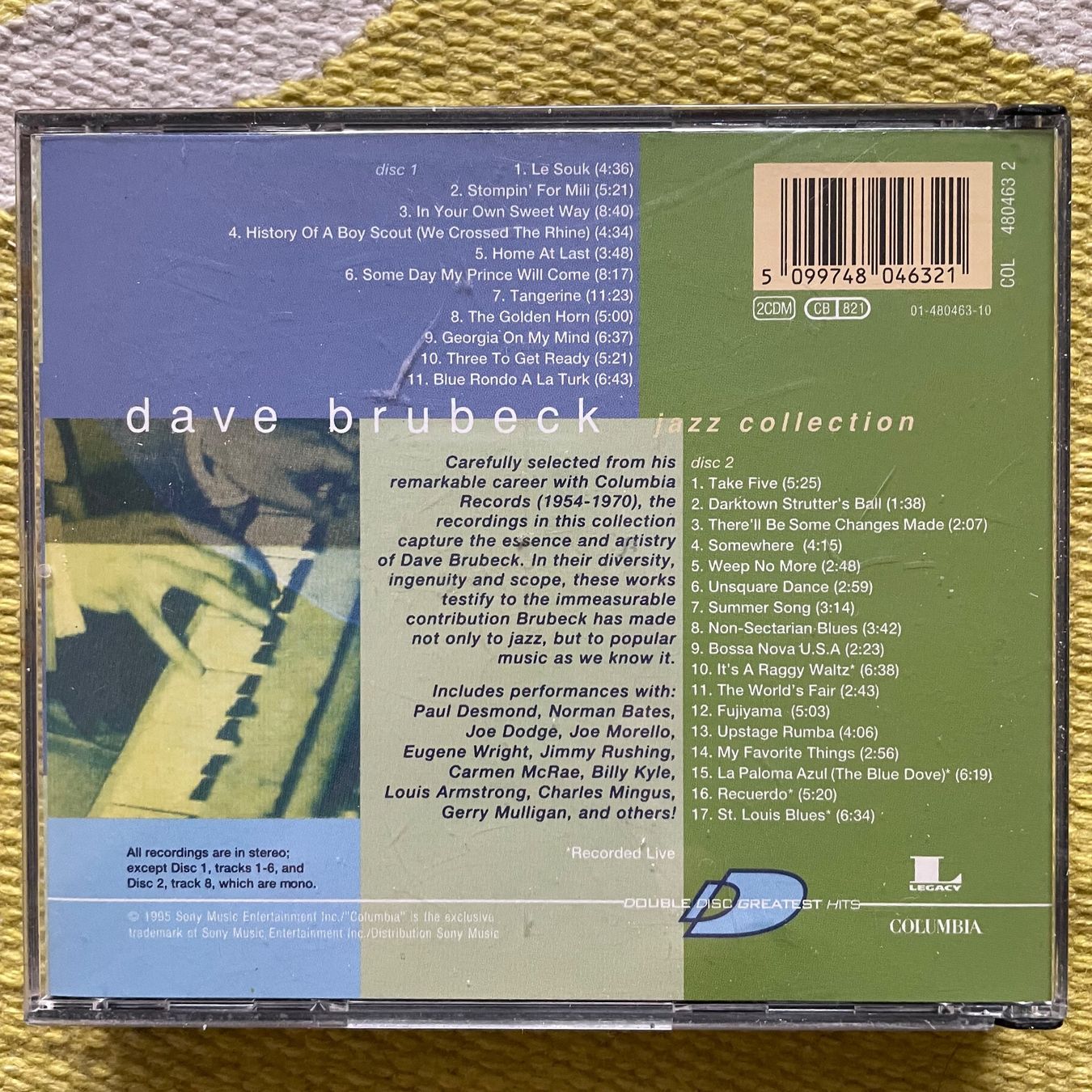 CD: DAVE BRUBECK-2CD JAZZ COLLECTION – Usato da Rorschacherberg venduto da CD-Roli 1