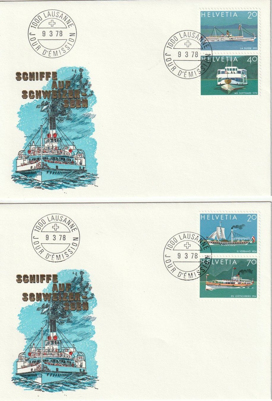 Tous les timbres: Lemanex Block 17 Belege,verschiedene Variationen. – D'occasion à uttwil par Koehlerfred 2
