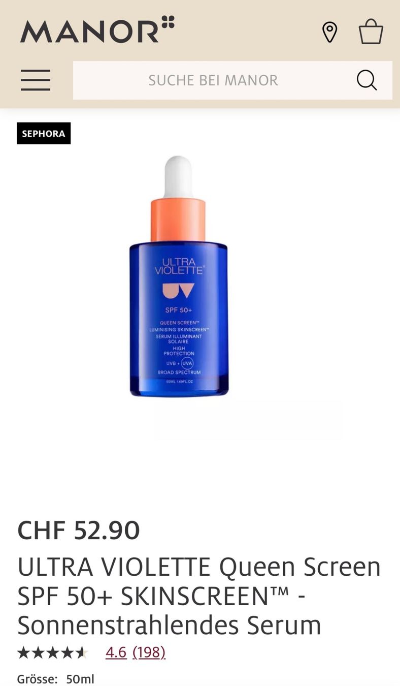 Cura del viso: ULTRA VIOLETTE° SPF 50+ QUEEN SCREEN Full Size, Neu – Nuovo e nell'imballaggio originale da Zürich venduto da deruja 6