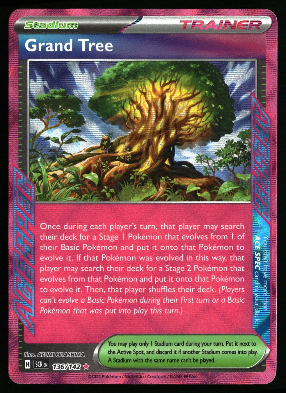 Pokémon Sammelbilder & Trading cards: Grand Tree #136 Pokemon Stellar Crown – Gebraucht aus Feuerthalen von Plazatoys