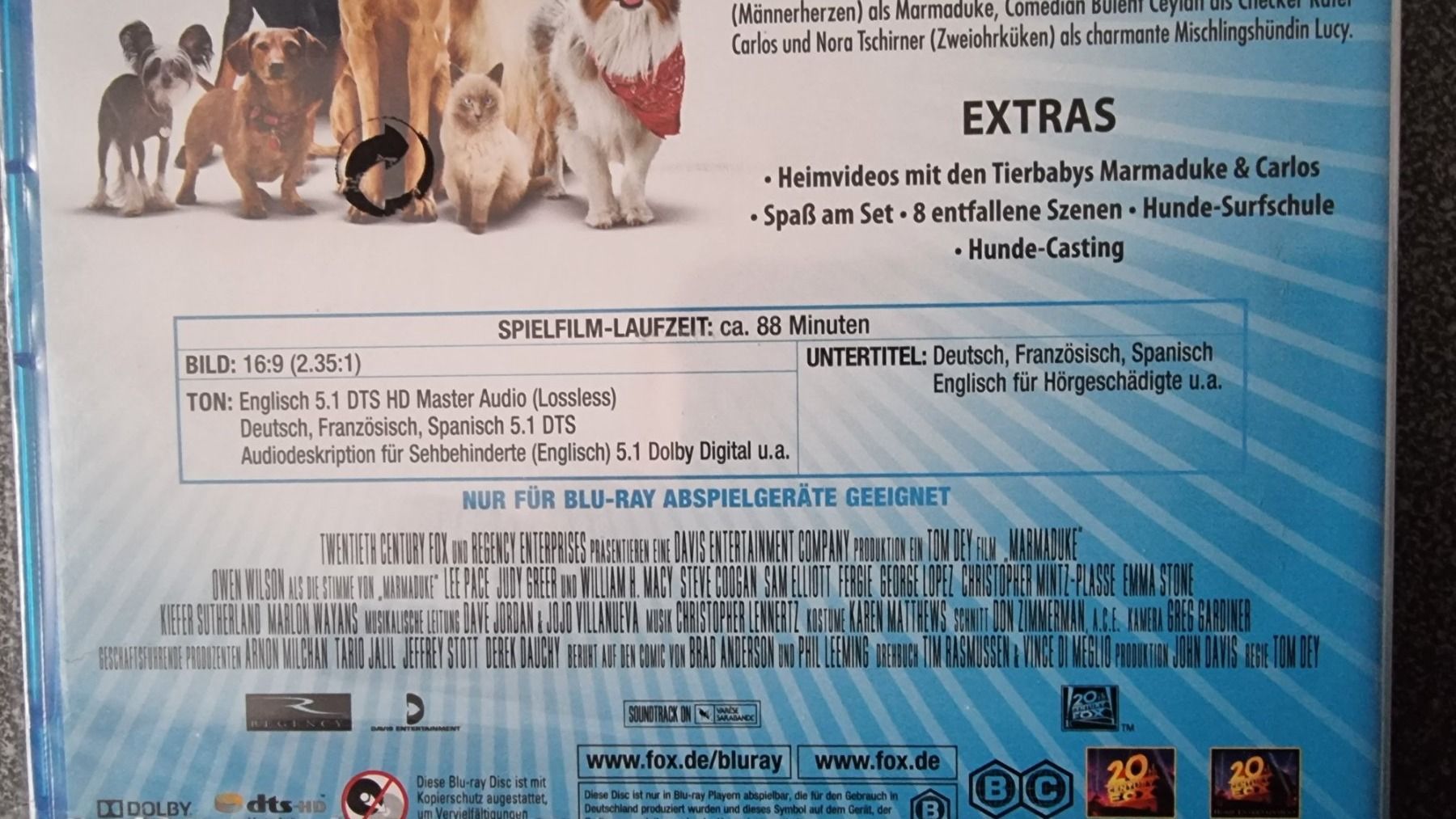 Tutti i DVDs: Blu Ray - Marmaduke - OVP – Nuovo e nell'imballaggio originale da Oetwil am See venduto da fineli2 1