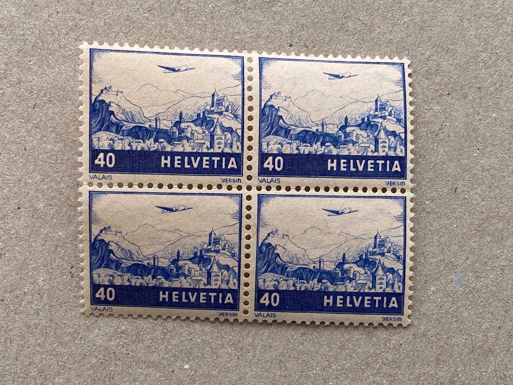 Tutti i francobolli: F44, postfrisch, Viererblock – Usato da Aarau venduto da hilde47